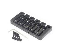 GHJ567RE Puente for Bajos de 5 Cuerdas con Montura giratoria, 95,5 x 46 mm, Cuerpo/Fondo, espaciado Entre Cuerdas, 16,5 mm, Puente Fijo for Bajos, Negro, Dorado y Cromado(Black)