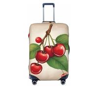 Ghjkfbf Lovely Sweet Red Cherry 1 - Funda protectora para maleta, lavable, con cremallera oculta, Negro -, M
