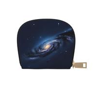 Ghjkfbf Monedero de piel con estampado de galaxia de la Vía Láctea del Universo para hombres y mujeres, bolsillo clásico con cremallera, monedero para tarjetas de crédito