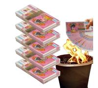 Ghjkldha Ancestor Money, Joss Paper, Traditional Burnable Notes Funeral Ceremony, Spirit Bank Ritual Decoration with Afterlife Offering for Ghost Festival Blessing, 5.91x2.95 Inches