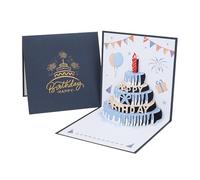 Ghjkldha Birthday Cards, Popup Happy Birthday Card, Celebration Greeting Postcard, 3D Keepsake Design, Elegant Foldable Style, Ideal for Women, Men, Wife, Husband, Sister, Daughter Gift Occasions