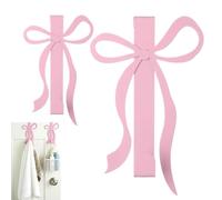 Ghjkldha Bow Door Hooks, Metal Towel Hanger, 2 Piece Over Door Rack