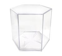 Ghjkldha Caja de béisbol Hexagonal de acrílico autografiado, Vitrina de exhibición de Golf y béisbol, Soporte Protector para Dormitorio, Sala de Estar, Dormitorio, apartamento, Chimenea, Sala de