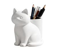 Ghjkldha Cat Pen Holder, 3d Printed Desk Organizer, Animal Storage Cup, Functional Stationery Stand for Home Office Studio School Classroom Dorm Study Working Students Writing Tools Arrangement Decor