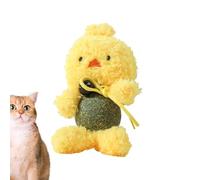 Ghjkldha Catnip Toys, Interactive Plush Balls, Bell Toys, Brown, Yellow, Indoor Kitten Exercise, Physical Stimulation for All Cat Breeds and Species, Fun Playtime Activity, Long Lasting