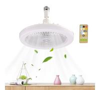 Ghjkldha Ceiling Fans with Lights, Bedroom Ceiling, Remote Control,9.84x9.84x4.33 Inches, Cooling Accessories, Built in Timer Function, Adjustable 3 Speed Settings, for Kitchen, Living Room
