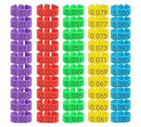 Ghjkldha Chicken Leg Rings, Band Tags, Numbered Poultry Identification Rings, 7.48x5.12x1.18 Inches Round Tags for Chickens, Ducks, Pigeons Farm Birds and Backyard Flocks