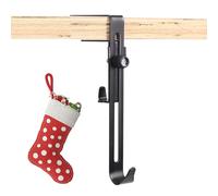 Ghjkldha Christmas Stocking Holders, Front Door Wreath Hanger, Anti Slip Rack, 5.12x2.3 X0.47 Inches, Tree Decorations Support for Candy Cane Outdoor House Garden Gate Ladder Fireplace