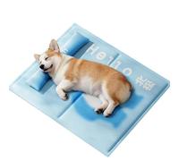 Ghjkldha Cooling Pet Mat, Scratch Resistant Pad, Easy Clean Waterproof Gel Bed, Long Lasting Summer Temperature Control Cushion for Dog Cat Puppy Kitten Indoor Outdoor Hot Weather Camping