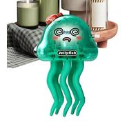 Ghjkldha Crawling Jellyfish Toy, Sensory Sea Creature Plaything 2.17x1.97x3.74 Inches, Motor Skill Development Prop for Boys Girls Baby Kids Educational Learning Aid for Home Classroom Bath
