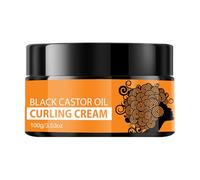 Ghjkldha Curly Hair Cream, Curling Cream Hydrating, 3.53oz Strong Hold Moisturizing Formula, Black Castor Oil Styling, Ideal for Define Smooth Any Curl Type, 100g