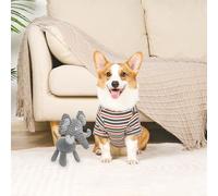 Ghjkldha Dog Chew Plush Toy, Squeaky Interactive Pet Toy, Bite Resistant Soft Plush Animal 20x9x9cm, Sturdy Teeth Cleaning Aid, for Indoor Play Stress Relief Training