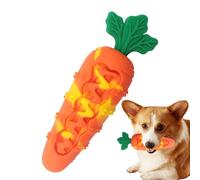 Ghjkldha Dog Chew Toys, Silicone Carrot Teether, Pet Chewing Supplies, 6.22x2.01 Inches, Indoor Outdoor Play for Fetch Travel Bath Birthday Training Halloween Easter Crate Activities