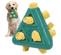 Ghjkldha Dog Puzzle Toy, Puppy Chew Toy, Treat Dispensing Teething Aid with Bite-Resistant Pyramid Shape for Small Medium Large Dogs Indoor Play Training, 5.28x4.72x4.72 Inches