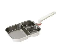 Ghjkldha Egg Pans Nonstick - Breakfast Frying Skillet for Steak, Bacon, Sausage with Multi-Section Function, Burger Cooker Pan for Omelette, Dosa, Arepas, Tortilla, Sandwich, 24.5x20.5x3.8cm