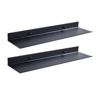 Ghjkldha Floating Shelves, Wall Mounted Aluminum Alloy, Modern Display Storage, Space Saving Organizer, Sleek Minimalist Design for Living Room, Bedroom, Study