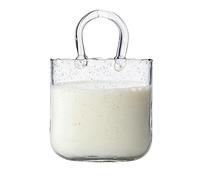 Ghjkldha Glass Purse Drinkware, Handbag Shaped Wine Cup, Clear Glass Beverage Holder with Creative Design, Multi-Purpose Cup for Drinks and Flowers, Handbag with Stylish Look, Drinkware for Wedding