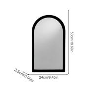 Ghjkldha Halloweens Ghost Mirror, Spooky Light Up, Hologram Mirror, Small, Large, Creepy Holiday Decoration Bedroom, Haunted House Props for Fireplace, Escape Room, Party, Outdoor Display