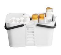 Ghjkldha Hand Carry Storage Basket for Shower, Beauty and Cleaning Supplies Organizer, Shower Bin with Handle for Bedroom, Kitchen, College Dorm, Easy Access and Storage for Personal
