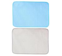 Ghjkldha Ice Silk Dog Cooling Pad with Non Slip Backing, Portable Lightweight Cooling Blanket for Dogs Cats, Breathable Quick Dry Fabric, 27.56x21.65 Inches, for Bedroom, Backyard, Houses