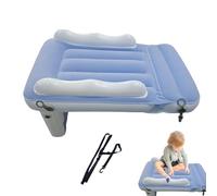 Ghjkldha Inflatable Airplane Bed, Baby Air Mattress with High Sides, Portable Kids Sleeping Mat, Travel Bed Cushion for Flights, Vacations, Long Trips, 31.5x23.6x19.7 Inches