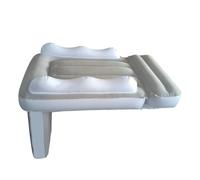 Ghjkldha Inflatable Airplane Bed, Baby Air Mattress with High Sides, Portable Kids Sleeping Mat, Travel Bed Cushion for Flights, Vacations, Long Trips, 31.5x23.6x19.7 Inches