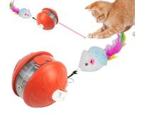 Ghjkldha Interactive Cat Ball, Intelligent Kitten Toy, Automatic Rolling Pet Device, 1.97x1.97 Inches, Features Safe Materials and Motion Activation, for Home Lawn Park Balcony Backyard