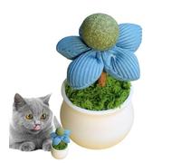 Ghjkldha Interactive Cat Toy, Catnip Balls, Flower Pot Design, Teeth Cleaning, Chewing, Indoor Fun, Pet Supplies for Kittens, Play and Entertainment, Small and Large Sizes, Perfect for Active Cats