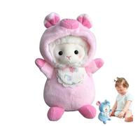 Ghjkldha Lamb Stuffed Animal, Soft Sheep, Wearable Clothes, 9.8 Inches, Cuddly Snuggle Doll, Collectible Plush Toy for Easter, Birthday Party Gift for Kids