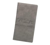 Ghjkldha Leather Document Holder for Vehicles | Multi-Purpose Wallet Case for Car Papers | Stylish Organizer for Key, License, Business Cards, and Receipts | Ideal for Drivers