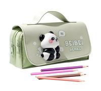 Ghjkldha Lindo Estuche a lápiz, 8.27x4.13x2.17 Pulgadas, Soporte de lápiz de papelería para niños para niñas, Mujeres, diseño de Panda Capybara con Juguetes compresivos para Suministros Escolar