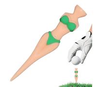 Ghjkldha Men Funny Golf Tees, Bikini Style, Creative Sports Accessories, Novelty Design, Sturdy Practice Tool, 3.34 Inches, Ideal for Indoor Backyard Golfing Beginner Professional Course Use