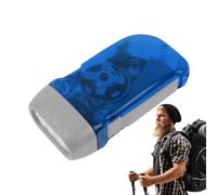 Ghjkldha Outdoor Flashlight for Camping, Adjustable Hand Crank Torch, Portable Light, 4.13x2.2x1.41 inches Ergonomic Travel Flashlight for Hiking and Adventure