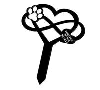 Ghjkldha Pet Grave Marker, Acrylic Memorial Stake For Cat Or Dog, Tombstone Remembrance, Suitable For Garden, Pet Cemetery, Or Any Special, Acrylic Material, Black Color
