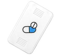 Ghjkldha Pill Organizer, Portable Medicine Case, Waterproof Sealed Container, Compact Daily Dispenser Box, 1.97x0.59x3.15 Inches, Ideal for Morning, Night, Travel, Car, Hospital, Dorm, Cruise