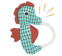 Ghjkldha Plush Squeaky Dog Toys, Sea Animal Chewing, Cotton Rope Interactive Game, 7.48x9.84 Inches, Crinkle Paper Doll, Aggressive Chewers, Pet Entertainment, Fun Fetch Toy for Dogs