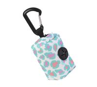 Ghjkldha Poop Bag Dispenser, Small Doggy Zipper Pouch, 7x5x4.5cm, Multifunctional Poop Bag Holder, Dog Walking Accessory, Portable Pet Waste Carrier for Travel, Daily Walks