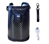 Ghjkldha Portable Baby Milk Warmer, Heated Insulation Cover For Nursing Bottles, 8x13cm, Automatic Heating Sleeve, Milk Heat Keeper Indoor and Outdoor Travel, Soft & Durable Design