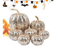 Ghjkldha Pumpkin Decor, Fall Decoration Set, Glitter Ornament Statues 7PCS for Shelf Accent Autumn Display Home Tabletop Festival Setup Party Centerpiece Bedroom Entryway, Scope of Application