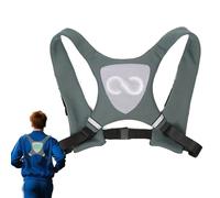 Ghjkldha Reflective Running Vest, LED Light-Up Safety Gear, Adjustable Waterproof Design, High-Visibility Wearable Strip, for Jogging, Cycling, Hiking, Runners, Kids, Adults, Women, Men