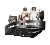 Ghjkldha Shower Corner Shelf, Cute Bear Suction Cup Holder, Wall-Mounted Storage Basket, No-Drill Bathroom Organizer, Suction-Based Shelf for Efficient Household Use