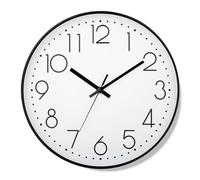 Ghjkldha Silent Wall Clock, 10-Inch Time Display, Battery-Operated Round, Minimalist Decorative Design, for Kitchen Bedroom Living Room Nursery Bathroom Classroom Gym Workplace Renters Homeowners Use