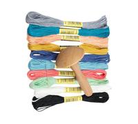 Ghjkldha Sock Darning Kit, Wood Mushroom Darning Tool, Mending Accessories 3.93cm, Embroidery Set, Handmade Repair for Clothes, Hats, Pants, Sweaters, Charming Appearance