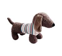 Ghjkldha Squeaky Dog Toys, Chew Toy, Soft Puppy Training Aid, Dachshund Shape, Interactive Pet Play Tool for Aggressive Chewers and Pet Training, 11.81x4.72x6.69 Inches