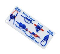 Ghjkldha Tarjeta de atado de nudos, guía de entrenamiento impermeable, aprende técnicas de nudos, práctica de habilidades de cuerda, cubierta de referencia de nudos, ideal para actividades de