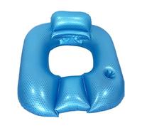 Ghjkldha Tumbona de piscina, flotador inflable para adultos, soporte para bebidas integrado y respaldo cómodo, cama relajante para días calurosos de verano en la playa, patio trasero, 35.43 x 31.5 x