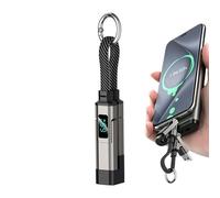 Ghjkldha USB C Keychain Cable, Supports Fast Charging, Portable 4 In 1 65W Short Charger Cord with Compact Design, Connector Charging Accessory Flexible Build, Travel Ready Power Cable