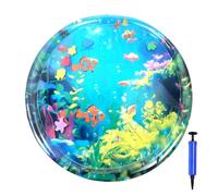 Ghjkldha Water Mat For Animal, Sensory Play Carpet Pad, Cooling Pet Bed with Pump, Thickened Interactive Plaything Mat, For Cats, Dogs, and Other Animals, Pet Supplies