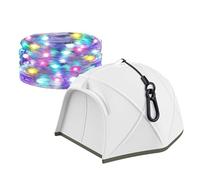 Ghjkldha Waterproof LED String Lights for Outdoor Use, 6 Lighting Modes Decorative String Lights for Yard, Camping, and Hiking, Durable and Versatile Outdoor Lighting for Garden and Decor
