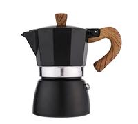 GHJKLZNMRU Cafetera moca de aluminio de 300 ml para café expreso con filtro de latte para estufa, cafetera italiana para el hogar nórdico (color: tamaño A: uno) (C One)